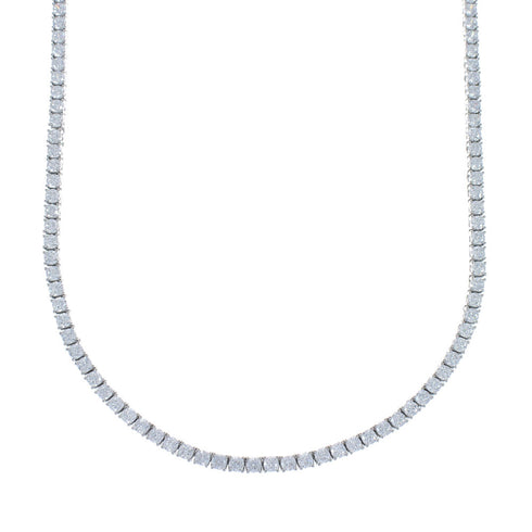 Sterling Silver Cubic Zirconia Necklace JX128552